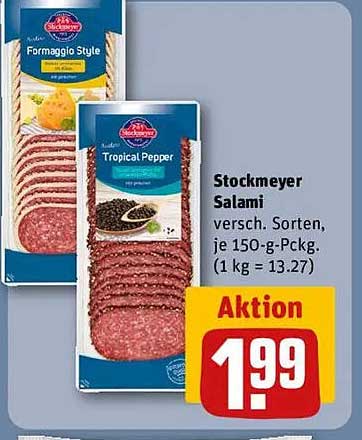 Stockmeyer Salami, verschiedene Sorten, je 150-g-Pckg.