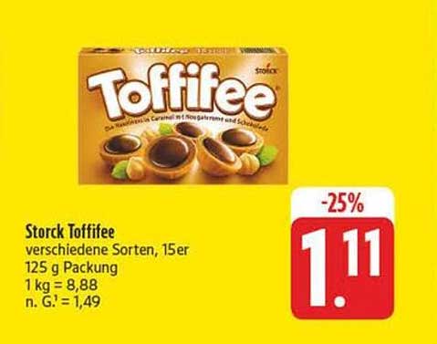 Storck Toffifee 125 g Packung