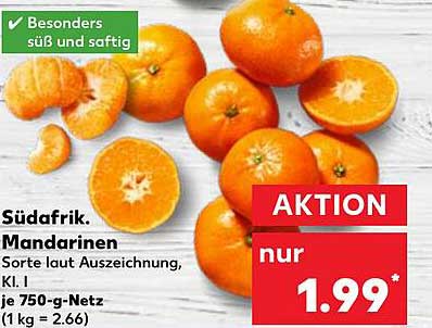 Südafrikanische Mandarinen - besonders süß und saftig