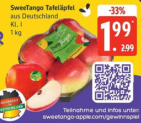 SweeTango Tafeläpfel aus Deutschland Kl. I - 1 kg