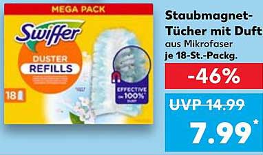 Swiffer Staubmagnet-Tücher mit Duft, 18-Stück Packung