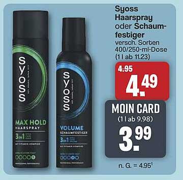Syoss Haarspray oder Schaumfestiger