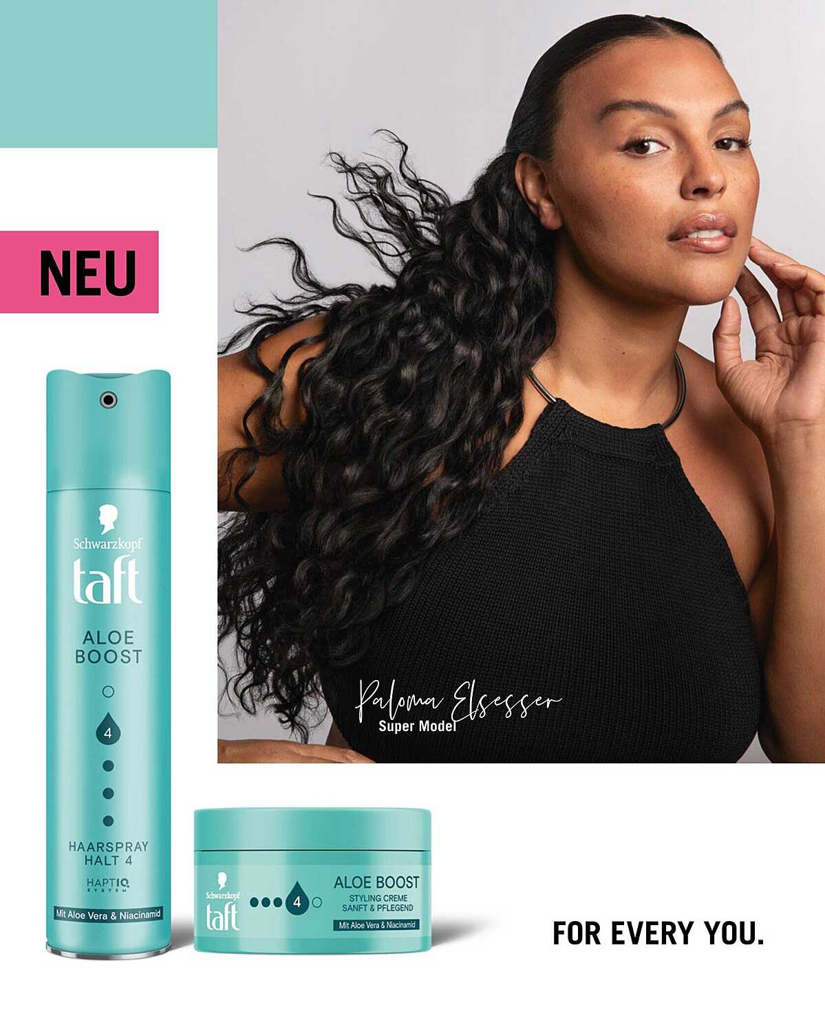 Taft Aloe Boost Haarspray und Stylingcreme