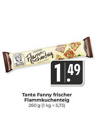 Tante Fanny frischer Flammkuchenteig