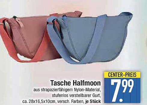 Taschine Halfmoon - Strapazierfähige Nylon-Tasche in verschiedenen Farben