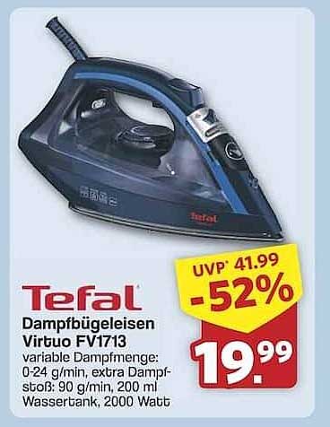 Tefal Dampfbügeleisen Virtuo FV1713