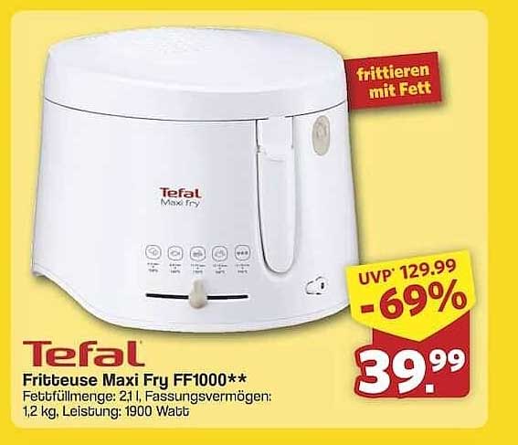 Tefal Fritteuse Maxi Fry FF1000**