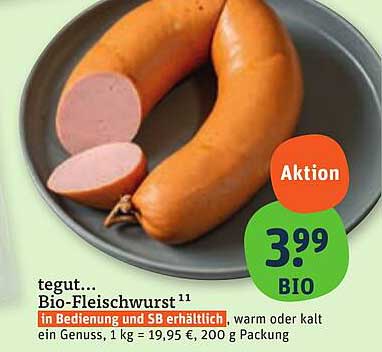 tegut... Bio-Fleischwurst 200 g