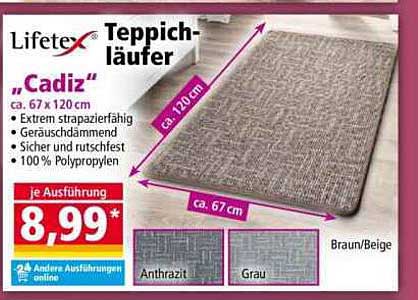 Teppichläufer "Cadiz" - Extrem strapazierfähig und vielseitig einsetzbar