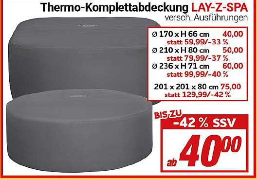 Thermo-Komplettabdeckung LAY-Z-SPA für Ihren Wellnessbereich