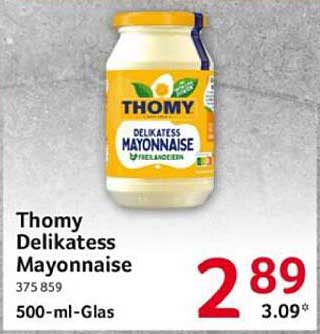 Thomy Delikatess Mayonnaise 500-ml-Glas