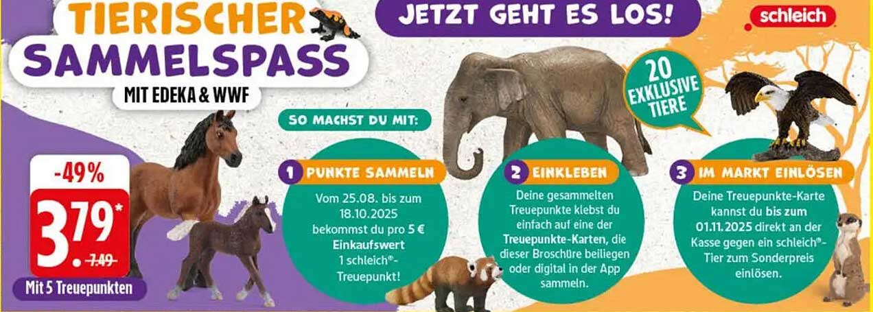 Tierischer Sammelpass mit Edeka & WWF