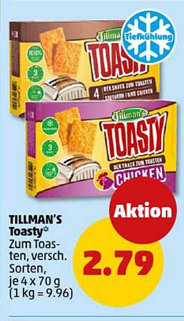 TILLMAN'S Toasty - Zum Toasten, verschiedene Sorten