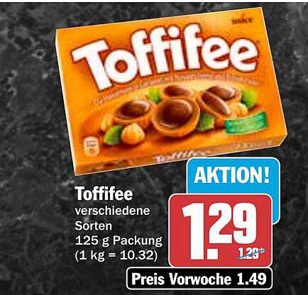 Toffifee verschiedene Sorten 125 g Packung