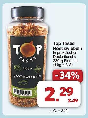 Top Taste Röztzwiebeln in praktischer Dosierflasche