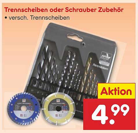Trennscheiben oder Schrauber Zubehör