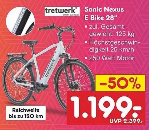 tretwerk Sonic Nexus E Bike 28"