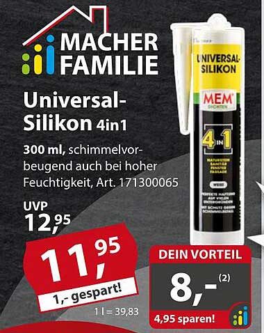 Universal-Silikon 4in1 - 300 ml