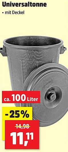Universaltonne - mit Deckel