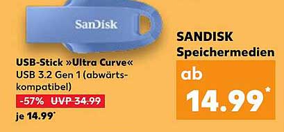 USB-Stick »Ultra Curve« USB 3.2 Gen 1 (abwärtskompatibel)