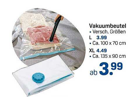 Vakuumbeutel - Verschiedene Größen ab 3,99 €