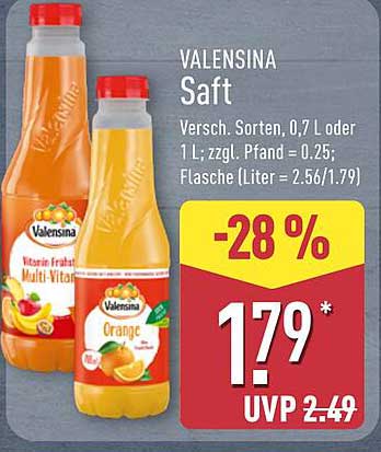 VALENSINA Saft 1 L (verschiedene Sorten)