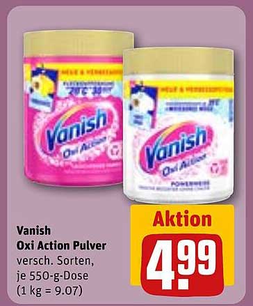 Vanish Oxi Action Pulver 550 g