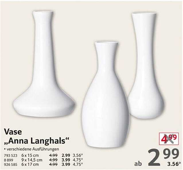 Vase "Anna Langhals" – verschiedene Ausführungen