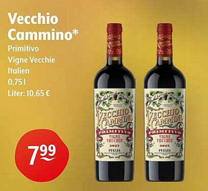Vecchio Cammino Primitivo Vigne Vecchie Italien 0,75 l