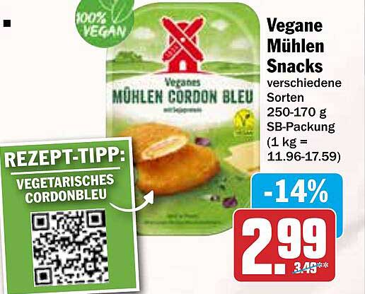 Vegane Mühlen Snacks