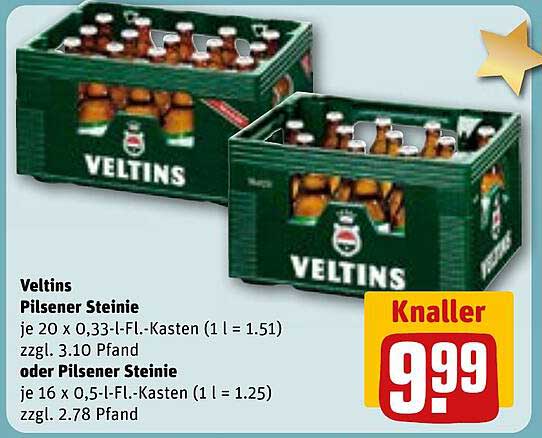 Veltins Pilsener Steinie - Kastenangebote für Bierliebhaber