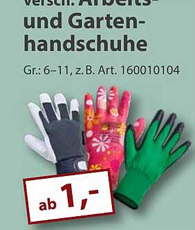 Verschiedene Arbeits- und Gartenhandschuhe