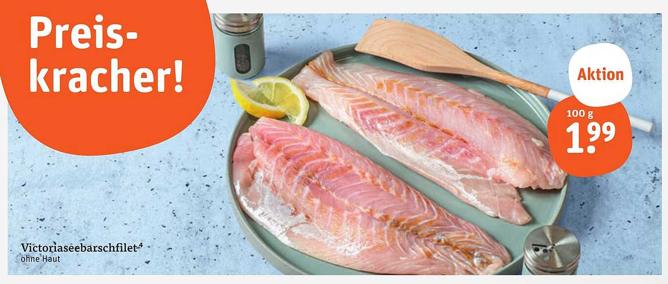 Victoriaseebarschfilet ohne Haut