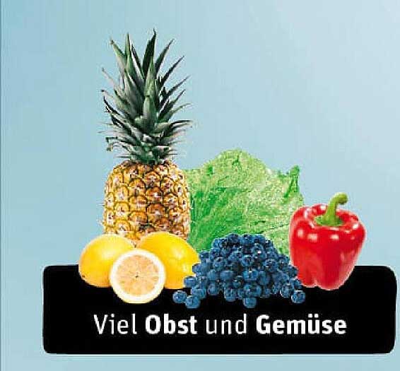 Viel Obst und Gemüse