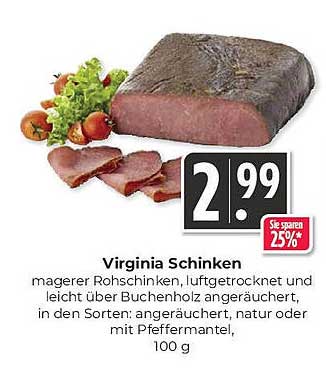 Virginia Schinken - Magere Rohschinken-Variationen