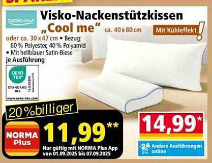 Visko-Nackenstützkissen "Cool me"