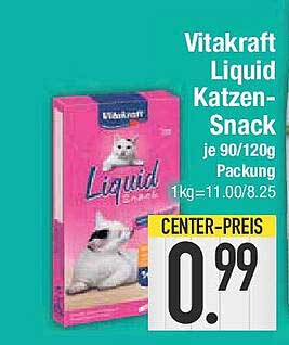 Vitakraft Liquid Katzen-Snack je 90/120g Packung