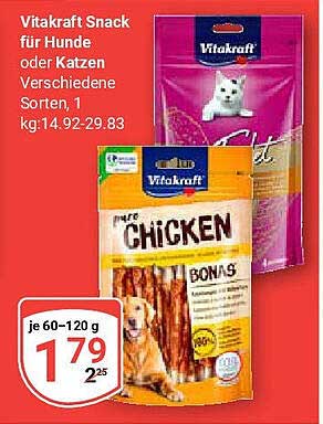 Vitakraft Snack für Hunde oder Katzen, 1 kg
