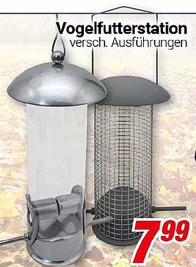 Vogelfutterstation - versch. Ausführungen