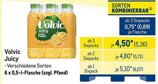 Volvic Juicy – Erfrischender Saftgenuss in praktischer Verpackung