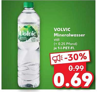 VOLVIC Mineralwasser still 1I PET-Flasche