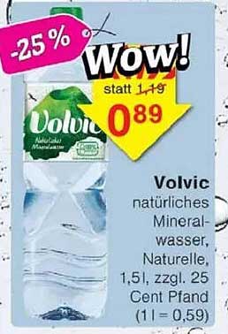 Volvic natürliches Mineralwasser, 1,5L