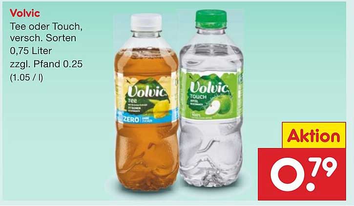 Volvic Tee oder Touch, verschiedene Sorten 0,75 Liter