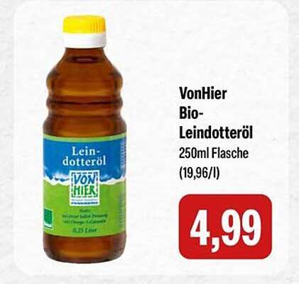 VonHier Bio-Leindotteröl 250ml Flasche