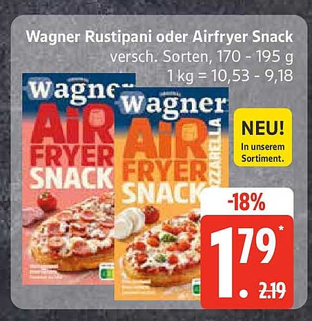 Wagner Rustipani oder Airfryer Snack