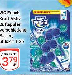 WC Frisch Kraft Aktiv Duftspüler 3er-Pack