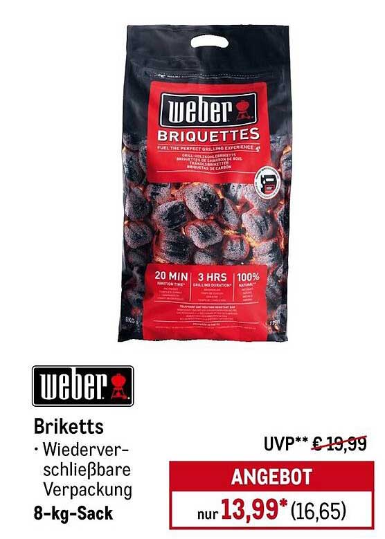 Weber Briketts 8-kg-Sack