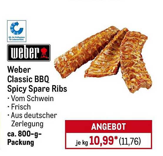 Weber Classic BBQ Spicy Spare Ribs