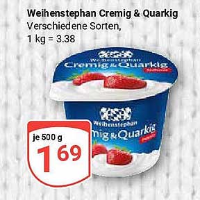 Weihenstephan Cremig & Quarkig – Verschiedene Sorten