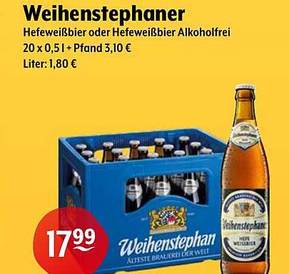 Weihenstephaner Hefeweißbier oder Hefeweißbier alkoholfrei